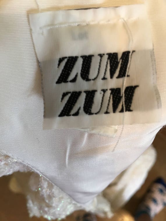 Vintage Zum Zum White Ruffle Dress - image 3