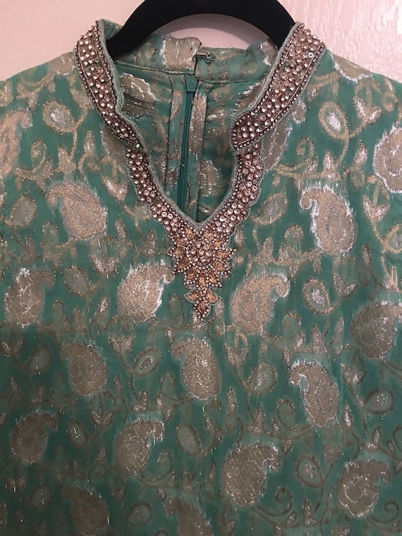 Vintage Brocade Tunic Mini Dress