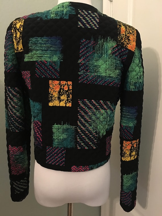 Stunning Vintage Quilted Don Caster Crop Jacket - image 6