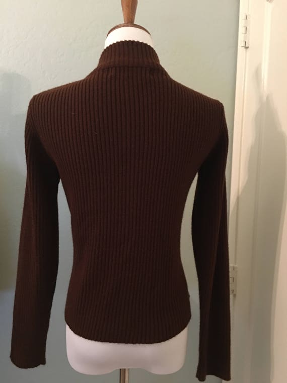 Vintage Gizel Suede Knit Patchwork Sweater Jacket - image 6