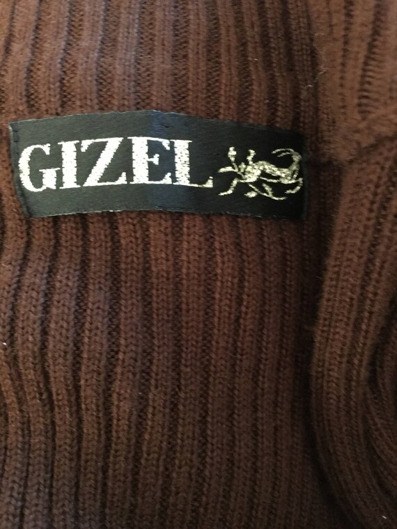 Vintage Gizel Suede Knit Patchwork Sweater Jacket - image 2