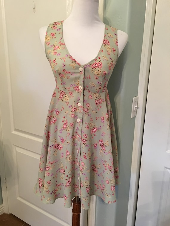 Vintage 90s Floral Pjla Baby Doll Dress - image 2