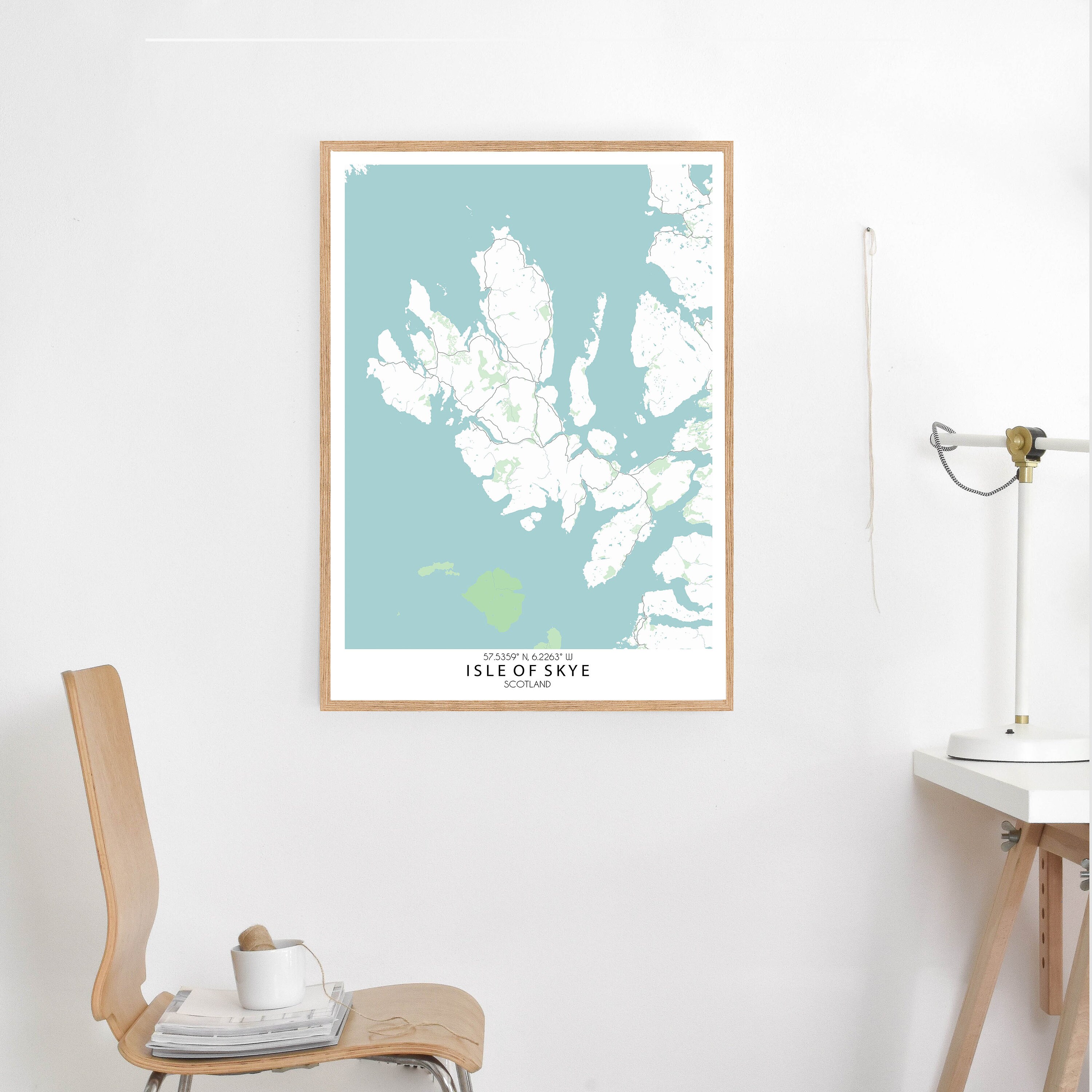 Isle Of Skye Map Print Custom Map Print Isle Of Skye Map | Etsy