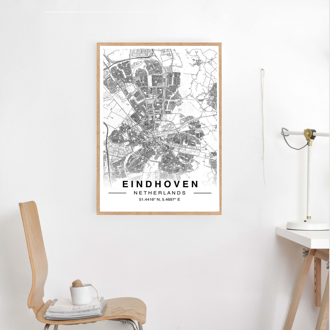 Eindhoven Map Print Custom Map Print Eindhoven City Map Map Etsy