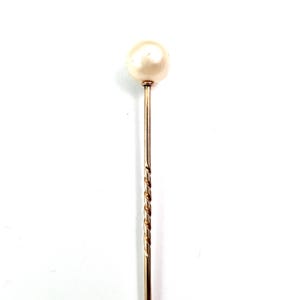 Boxed Vintage Pearl Solitaire Stick Pin