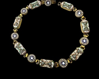 Vintage Italian Star Micro Mosaic Bracelet