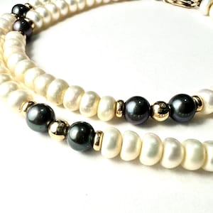 Vintage 9CT Gold Beads and Clasp Pearl Necklace