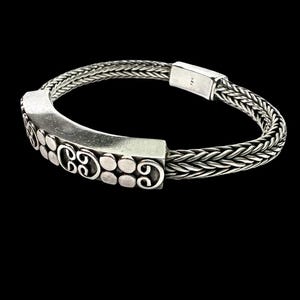 Vintage Sterling Silver Slinky Herringbone Snake Chain Bracelet