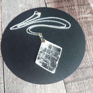 Optical Calcite Necklace Viking Sunstone Crystal Pendant