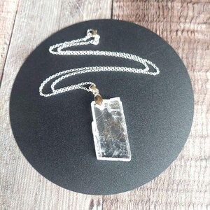 Optical Calcite Necklace Viking Sunstone Crystal Pendant