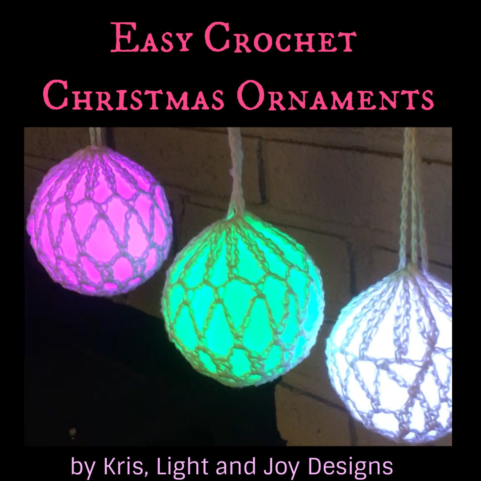 Crochet Ornament Pattern Easy Crochet Ornament Pattern Etsy