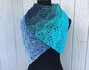 Ocean Waves Shawl PATTERN - Crochet Pattern