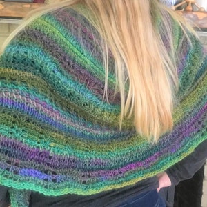 Land of the Fairies Shawl PATTERN - Tunisian Crochet