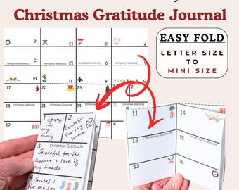 Christmas Gratitude Booklet, Foldable Classroom Activity (PDF)