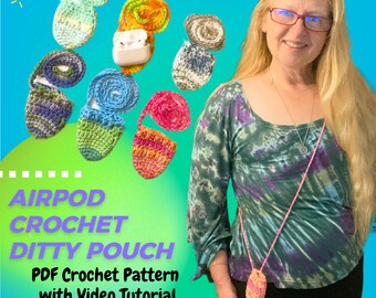 Airpods Crochet Pouch Pattern - Ditty Bag PDF (Digital Download)
