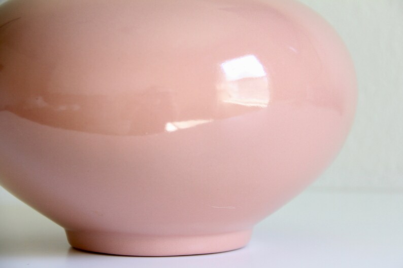 Vintage Haeger Pink Ceramic Bulb Vase Large Pink Ceramic Etsy