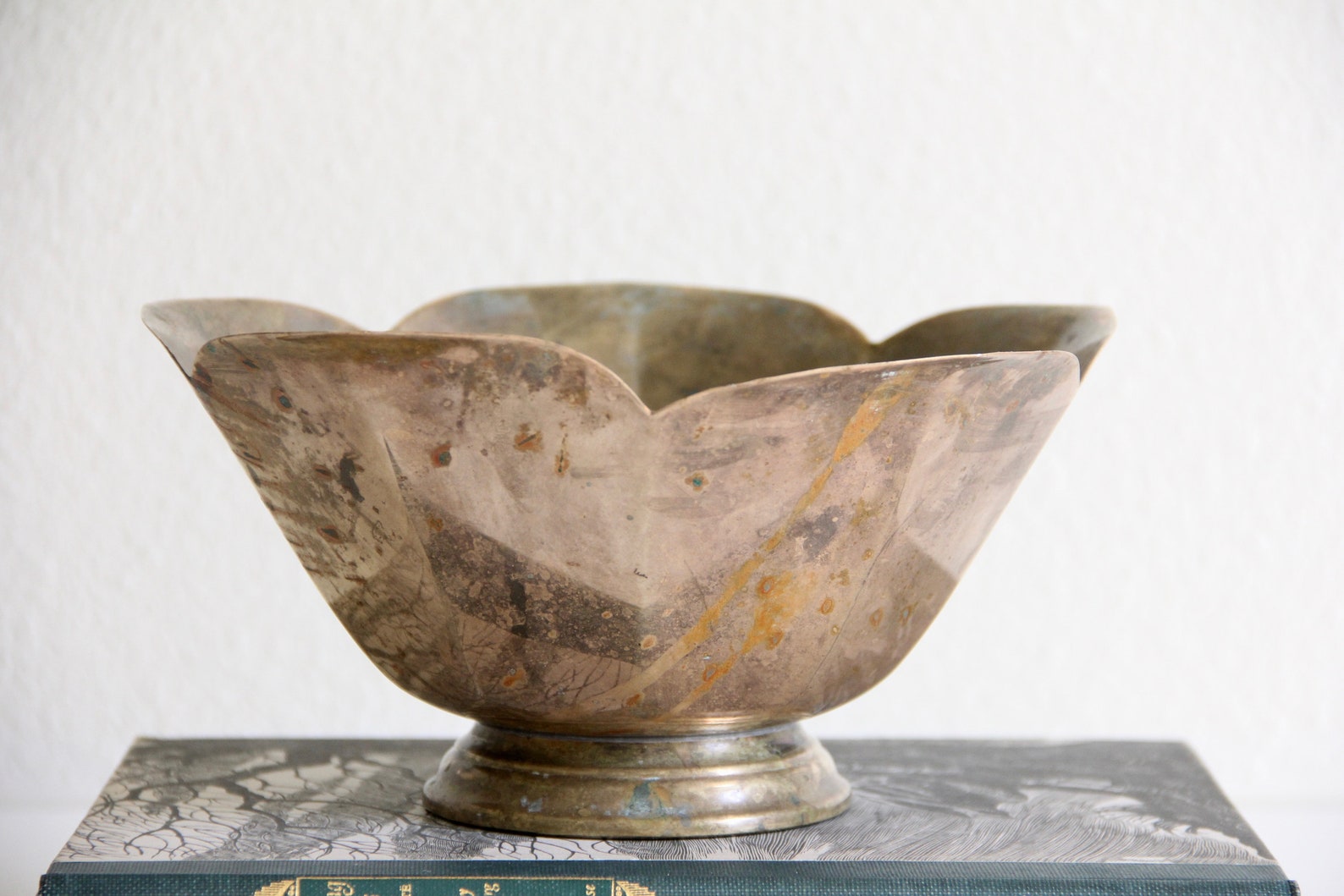 Vintage Brass Lotus Bowl Brass Flower Bowl Decorative Brass Etsy