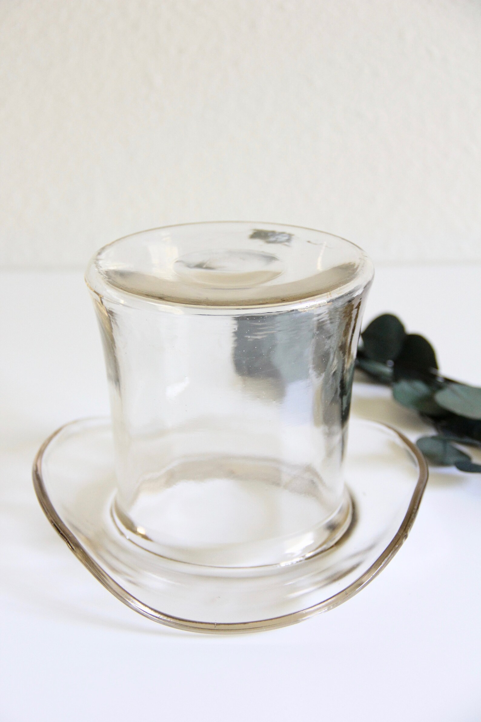 Vintage Blenko glass top hat Decorative glass top hat Glass Etsy
