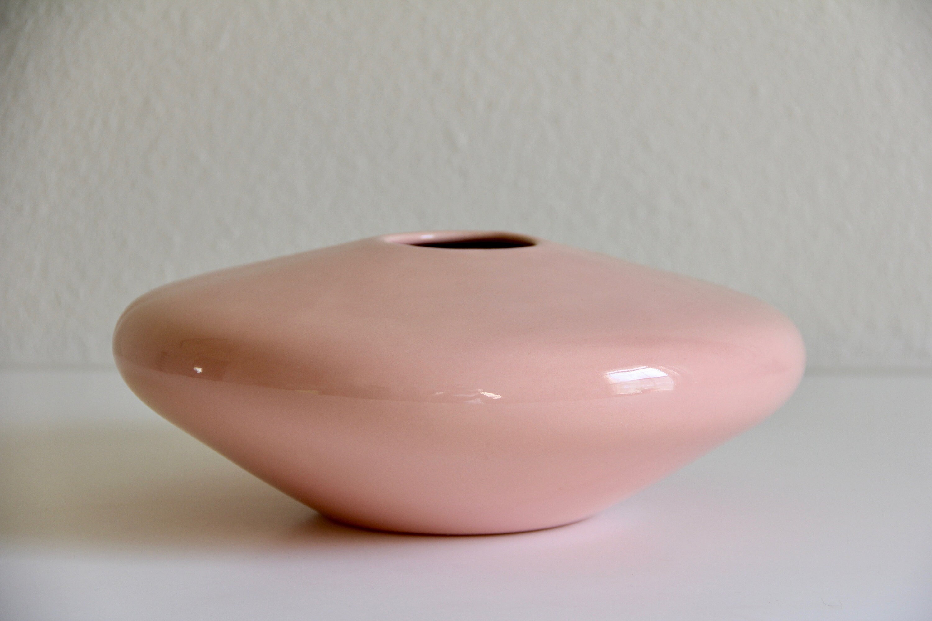 Vintage Haeger Pink Ceramic Pottery Vase Modern Pink Vase Etsy UK