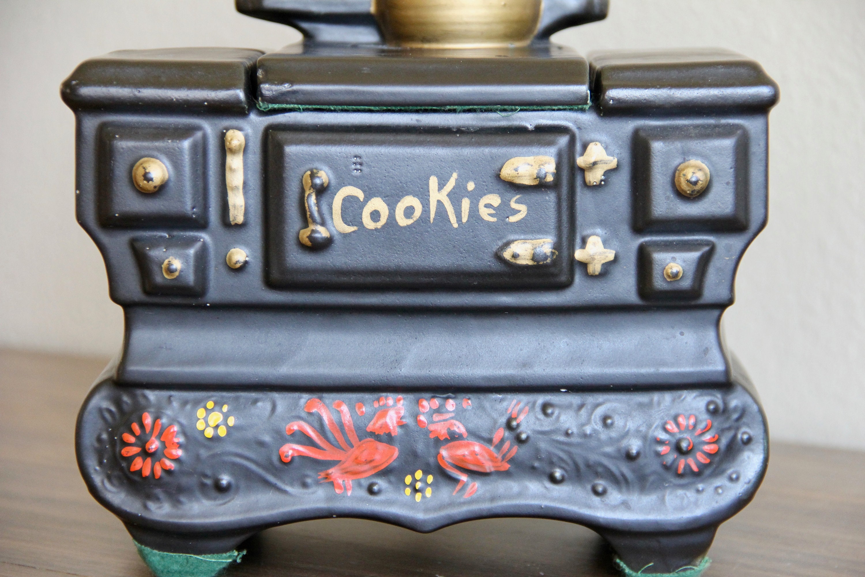 Mccoy Pottery Black Oven Cookie Jar Mccoy Cookie Jar Oven Etsy