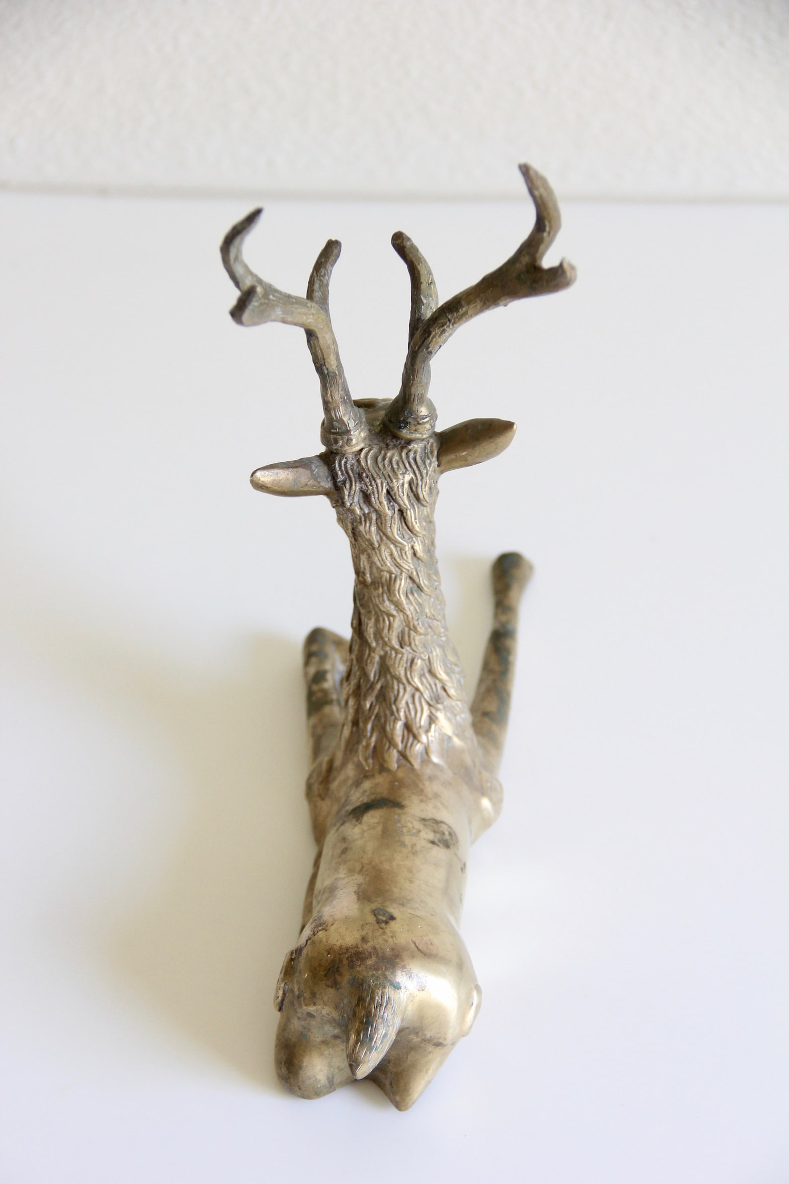 Brass Elk Sitting Brass Elk Figurine Brass Elk Statue Elk Etsy