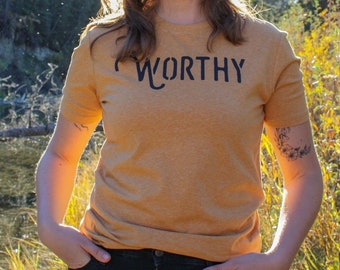 T-shirt jaune/or Worthy's