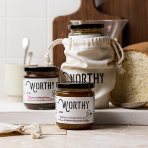 Worthy's Rhubarb & Peach Duo Jam Pack