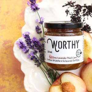 Worthy's Earl Grey Lavender Peach Jam image 1