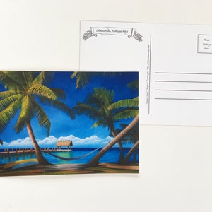 Islamorada Florida Keys Postcard-travel gift-souvenir-collectors item-Travel Stationary-Tropical-Beach Scene