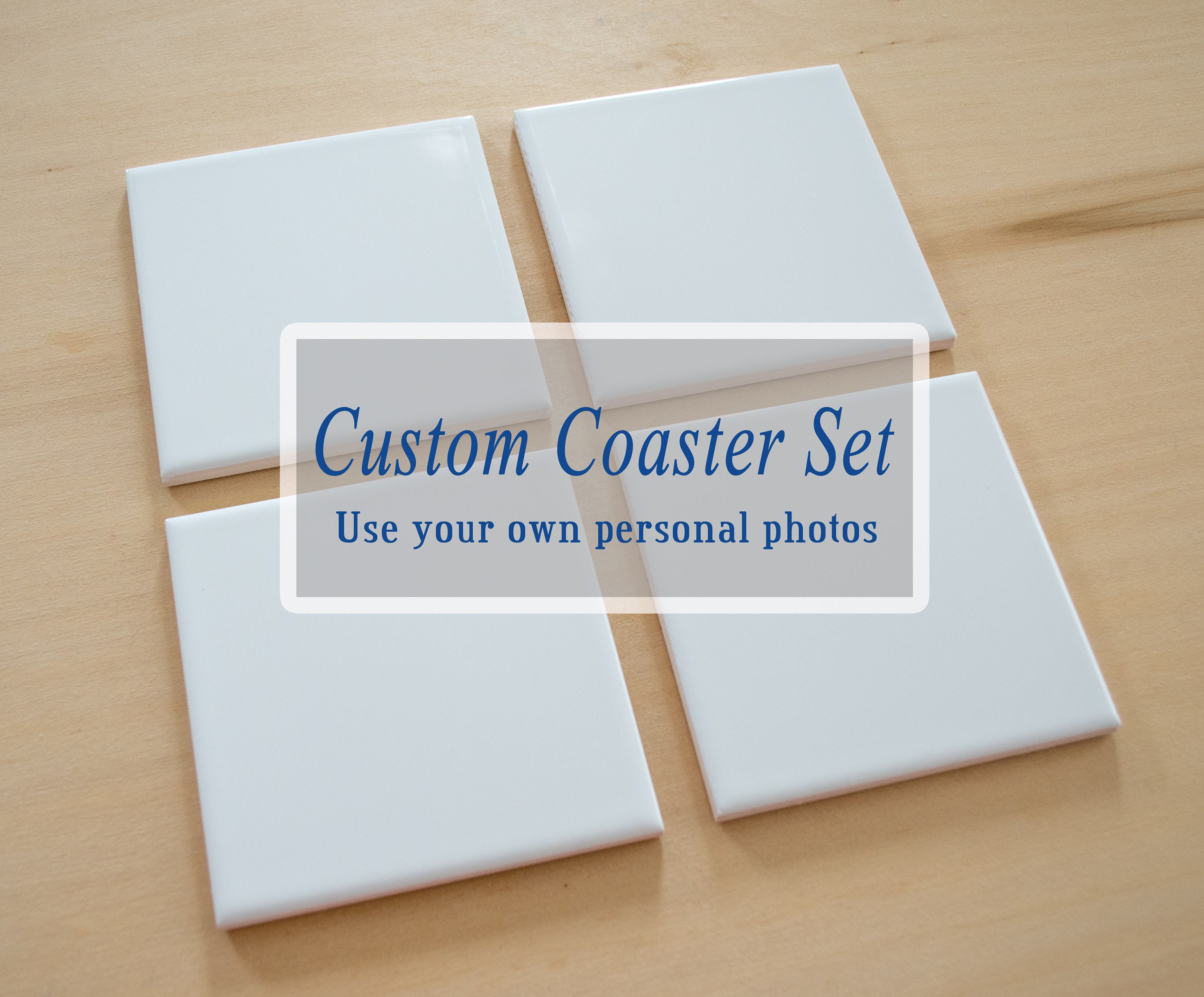 Always Be Yourself Manatee Set of 4 Square Sandstone Coasters