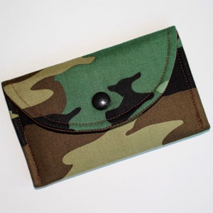Camouflage fabric Business Card Holder
