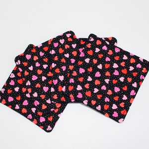 Valentijnsdag Fabric Coaster - set van 4