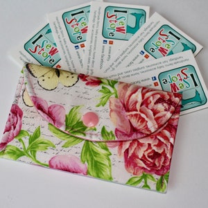 Flowers and butterflies business Card holder