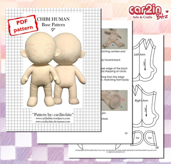 human plush pattern