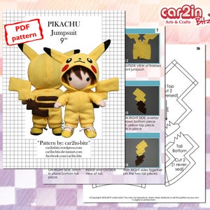 DIGITAL Pattern Pikachu Jumpsuit