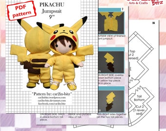DIGITAL Pattern Pikachu Jumpsuit