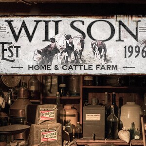 Ranch Sign | Hereford Cattle Sign | Cow Sign | Cow Print | Cattle Wall Art | Custom Farm Sign | Custom Ranch Sign | Farmhouse Sign