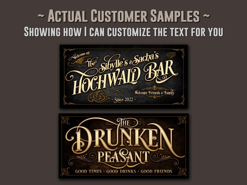 Personalized Man Cave Sign: Vintage Bar Decor, Family Name image 4