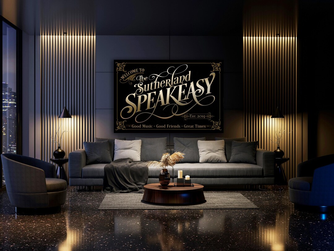 Speakeasy Decor, Speakeasy Wall Art, Speakeasy Sign, Speakeasy Art ...