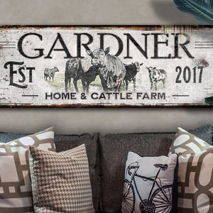 Ranch Sign | Angus Cattle Sign | Cow Sign | Cow Print | Cattle Wall Art | Custom Farm Sign | Custom Ranch Sign | Farmhouse Sign | Farm Sign