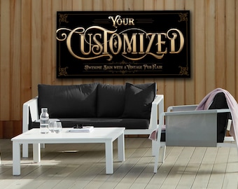 Personalized Custom Quote Sign | Personalized Text | Custom Wall Decor | Personalized Large Canvas Sign | Personalized Large Metal Sign