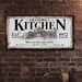 Kitchen Sign Last Name Kitchen Sign Farmhouse Sign Ranch Etsy