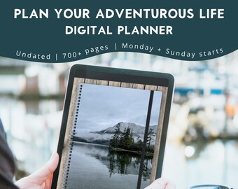 Adventure Planner, Undated Planner For Goodnotes, Hiking Planner, Camping Planner, Road Trip, Travel Planner, Plan Your Adventurous Life