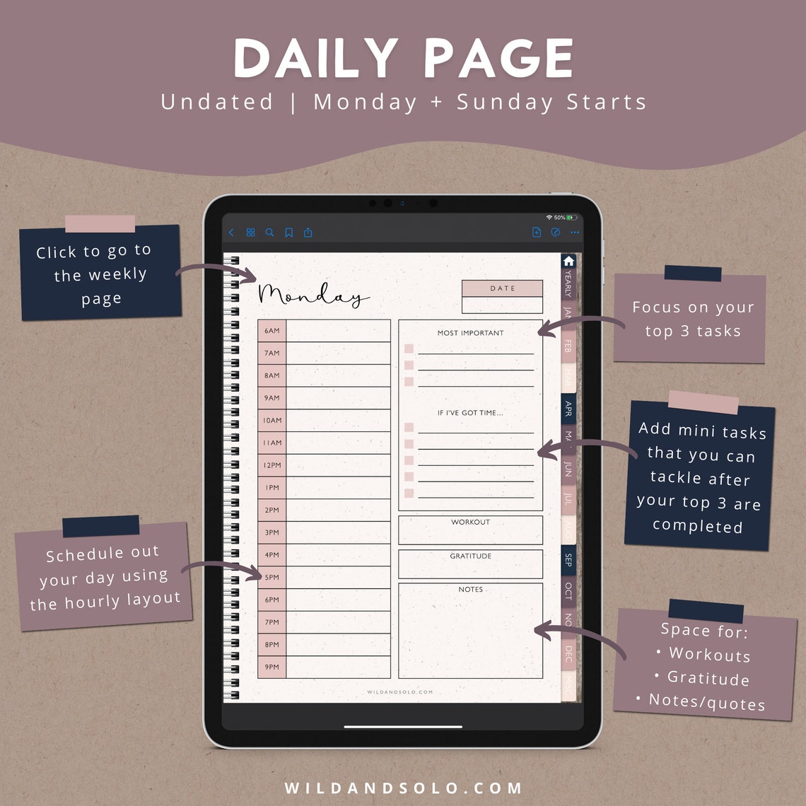 Digital Planner Etsy
