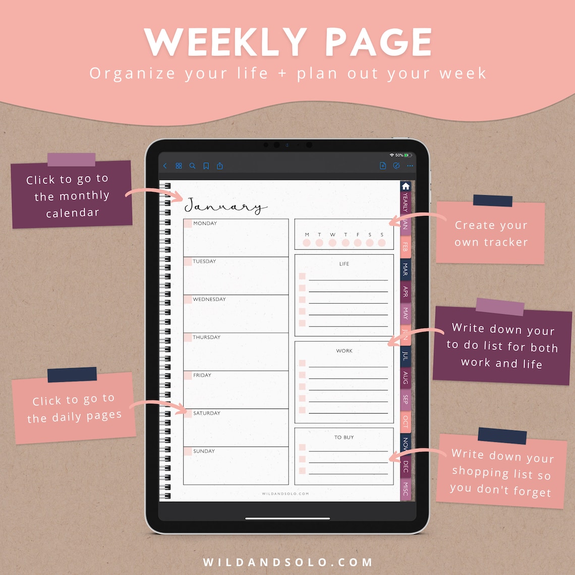 Digital Planner Etsy