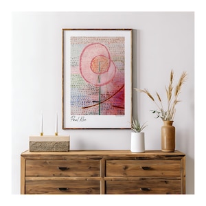 Paul Klee Artwork.  &quot;BLOSSOMING (1934)&quot; Vintage Restored.  Giclee Fine Art Printing.  Four Popular Print Sizes. Ready to Frame.