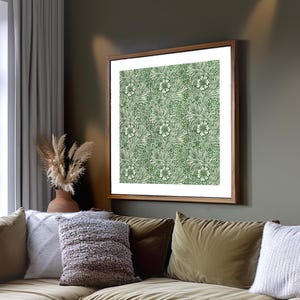 William Morris &quot;Marigold&quot; Vintage Restored. Gallery Quality, Giclee Fine Art Printing.  Five Popular Print Sizes. Ready to Frame.