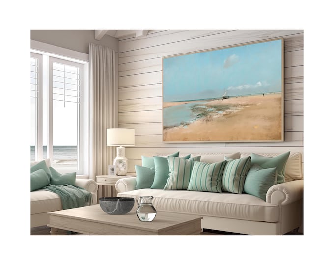 Coastal Wall Art - Edgar Degas Print - Beach at Low Tide - Fine Art Print