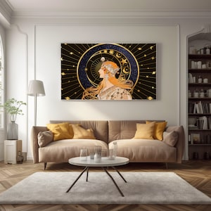 ALTERED ART PRINT.  Art Nouveau. Six Popular Print Sizes.  Gallery Quality Fine Art Printing.  Ready to Frame.  Frame Not Included.