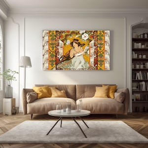 ALTERED ART PRINT.  Art Nouveau. Six Popular Print Sizes.  Gallery Quality Fine Art Printing.  Ready to Frame.  Frame Not Included.